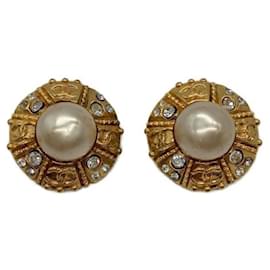 Chanel-***CHANEL  faux pearl earrings-Other