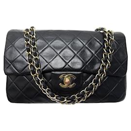 Chanel-VINTAGE CHANEL TIMELESS CLASSIC PM BANDOULIERE HAND BAG-Black