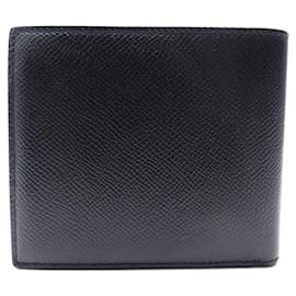 Balenciaga-NEW BALENCIAGA CASH SQUARE WALLET WALLET 594549 PURSE BLACK LEATHER-Black