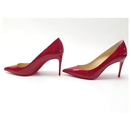 Christian Louboutin-NEW CHRISTIAN LOUBOUTIN KATE SHOES 85 Shoes 36 LEATHER PUMPS SHOES-Red
