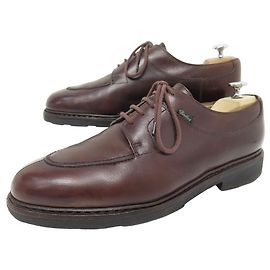 SCARPE PARABOOT AVIGNONE 5186 10 44 SCARPE MEZZA CACCIA IN PELLE MARRONE MOGANO Marrone