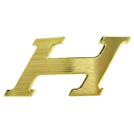 Hermès-NEUE HERMES H SPEED GÜRTELSCHNALLE 32MM-GÜRTELSCHNALLE AUS GEBÜRSTETEM GOLDMETALL-Golden
