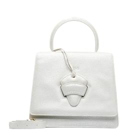 Loewe-Barcelona-Handtasche aus Leder-Weiß