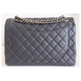 Chanel-Chanel Classic Maxi Bag-Grey