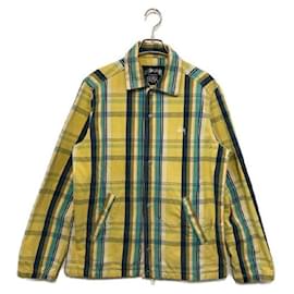 Autre Marque-****STUSSY Yellow Checkered Jackets-Yellow