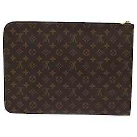 Louis Vuitton-LOUIS VUITTON Monogram Posh Documents Clutch Bag M53456 LV Auth 45647BEIM-Monogramm