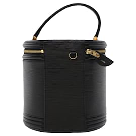 Louis Vuitton-LOUIS VUITTON Epi Cannes Hand Bag Black M48032 LV Auth 45665-Black