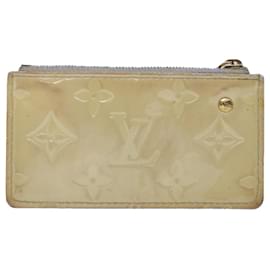 Louis Vuitton-Moeda LOUIS VUITTON Monograma Vernis Pochette Cles Moeda Pérola M91348 auth 45743-Outro