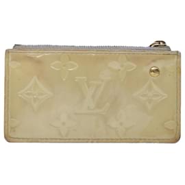 Louis Vuitton-LOUIS VUITTON Monogram Vernis Pochette Cles Coin Purse Pearl M91348 auth 45743-Other