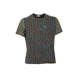 Kenzo-Kenzo Mehrfarbiges abstraktes T-Shirt-Mehrfarben