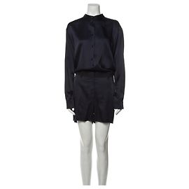 Combinaison courte Camile en satin bleu marine Acne Studios Bleu
