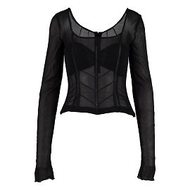 Autre Marque Collection Privée Long Corset Top Black