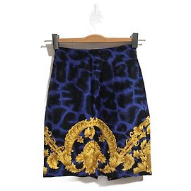GIANNI VERSACE  Skirts T.IT 38 WOOL Blue