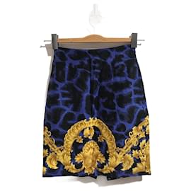 Gianni Versace-GIANNI VERSACE  Skirts T.IT 38 WOOL-Blue