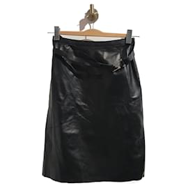 Gucci-GUCCI  Skirts T.IT 38 Leather-Black