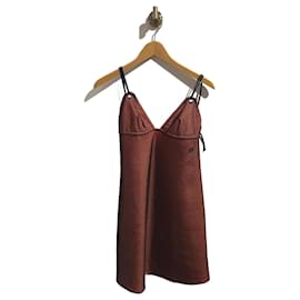 Fendi-FENDI Robes T.IT 42 SYNTHÉTIQUE-Orange