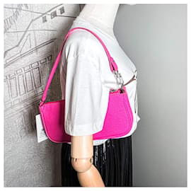 By Far-Rachel Ledertasche in Rosa-Pink