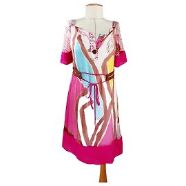 Vestido de seda Diane Von Furstenberg Multicolor