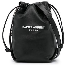 Borsa a secchiello Teddy nera di Saint Laurent Nero