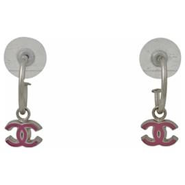 Chanel-Earrings-Silvery,Pink