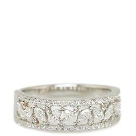 & Other Stories 18K Gold Diamond Ring Silvery