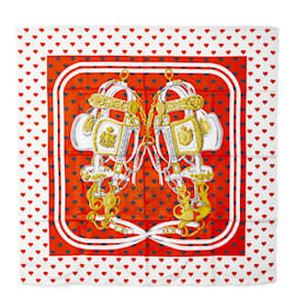 Hermès-Carré Brides de Gala Love Foulard Soie-Rouge