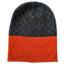 Hermès Gorro vintage colorido cachemire Multicor