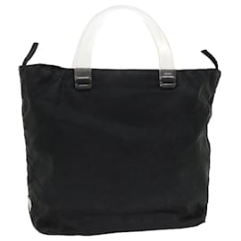 Prada-PRADA Hand Bag Nylon Black Auth bs6401-Black