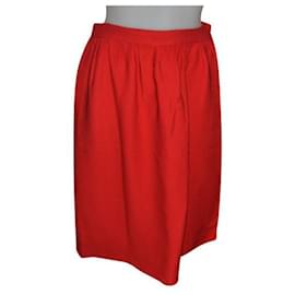 Miu Miu-Falda media longitud-Roja
