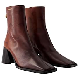 Marine Serre-Airbrushed Crafted Ankle Boots - Marine Serre - Leather - Brown-Brown
