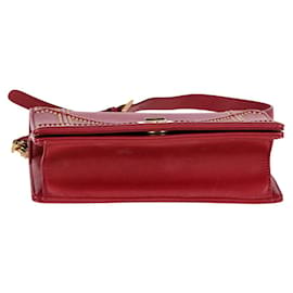 Dior-Borsa a tracolla borchiata Dior Diorama in pelle rossa-Rosso