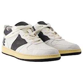 Autre Marque-Rhecess Low Sneakers - Rhude - Leather - White/Black-White