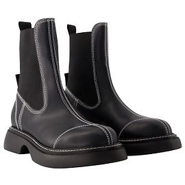 Botas Chelsea medias Everyday - Ganni - Negro Negro