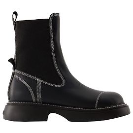 Botas Chelsea medias Everyday - Ganni - Negro Negro