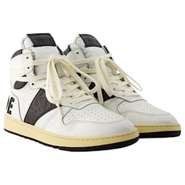 Autre Marque-Rhecess Hi Sneakers - Rhude - Leather - Black/White-White