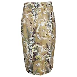 Dolce & Gabbana-Dolce & Gabbana Pencil Skirt in Floral Print Viscose-Other