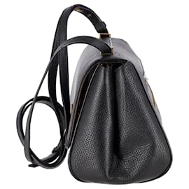 Bottega Veneta-Bottega Veneta The Angle Bag in Black Calfskin Leather-Black