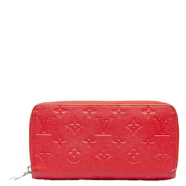 Louis Vuitton-Monogramme Empreinte Zippy M61865-Rouge