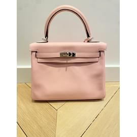 Hermès-HERMES  Handbags T.  Leather-Pink