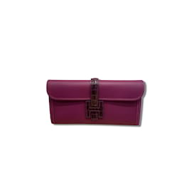 pochette hermes jige 29 pm en toile cuir