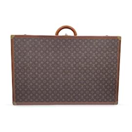 Louis Vuitton-Vintage Monogram Canvas Bisten 80 Trunk Luggage Bag-Brown