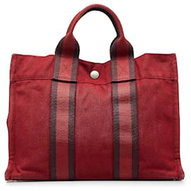 Hermès-Hermes Red Fourre Tout PM-Red