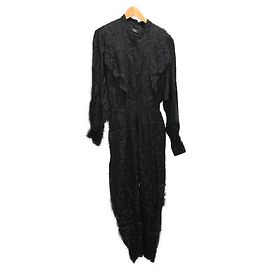 ****ISABEL MARANT Tuta nera con volant Nero