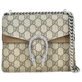 Gucci-Mini GG Supreme Dionysus Shoulder Bag 421970-Beige