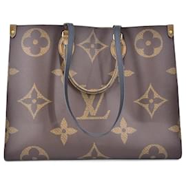 Louis Vuitton-Monogram Giant Reverse OnTheGo GM-Braun