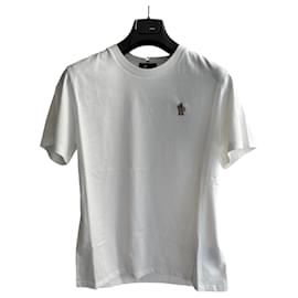 Moncler-Moncler Grenoble white cotton tshirt-White