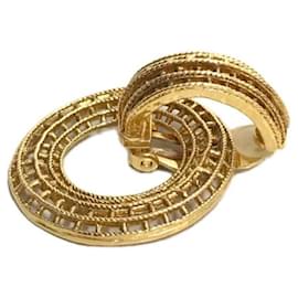 Chanel-***CHANEL  hoop earrings-Golden