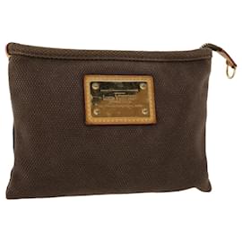 Louis Vuitton-LOUIS VUITTON Antigua Pochette Pratt PM Pouch Brown M40068 LV Auth bs6338-Brown
