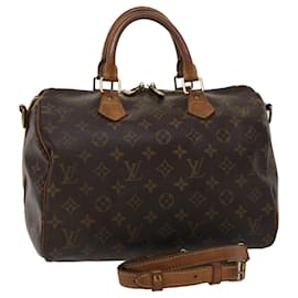 Louis Vuitton-Louis Vuitton Monogram Speedy Bandouliere 30 Hand Bag 2way M41112 LV Auth 46219-Monogram