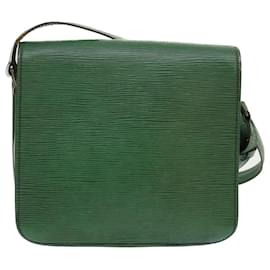 Louis Vuitton-LOUIS VUITTON Epi Cartouchiere MM Shoulder Bag Green M52244 LV Auth 46254-Green